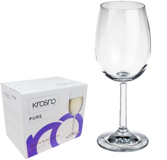 Krosno Pure kieliszki do białego wina 280 ml - 6 szt.