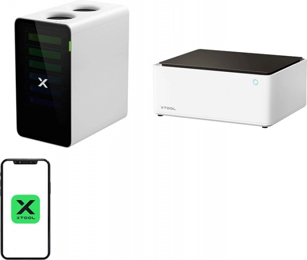 Laserowy grawer 2 w 1 xTool M1 10W + pochłaniacz dymu SafetyPro AP2