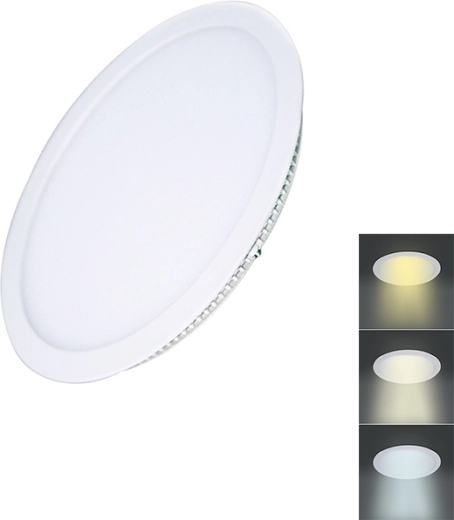 Solight LED mini panel CCT podtynkowy okrągły 6 W
