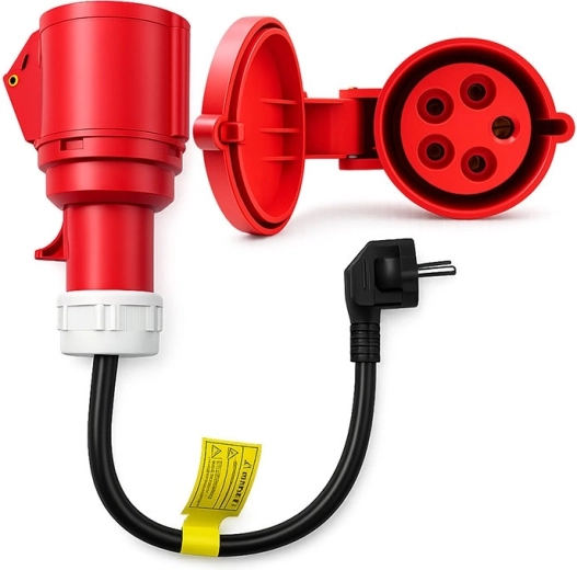 Adapter CEE 32 A 5p 400 V na Schuko 230 V do ładowarek EV