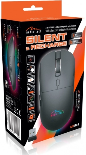 Podwójny bezprzewodowy: Bluetooth 5.0 i 2,4 GHz