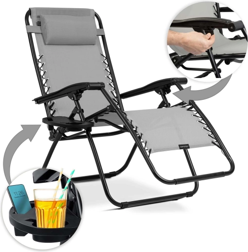 Praktyczny stolik boczny i blokada pozycji