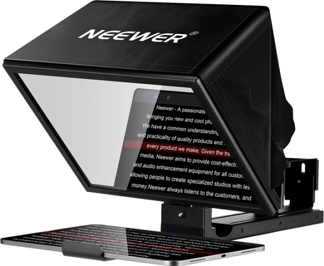 Neewer Basics X12B regulowany teleprompter 12" ze stopu aluminium