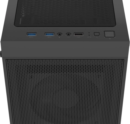 Praktyczny górny panel I/O i hartowane szkło