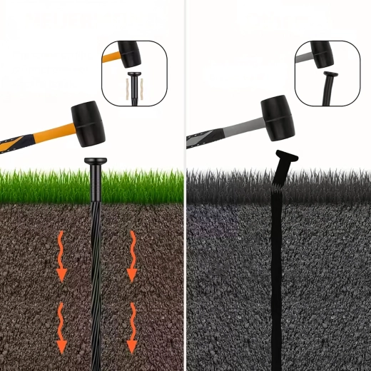 Łatwa instalacja młotkiem