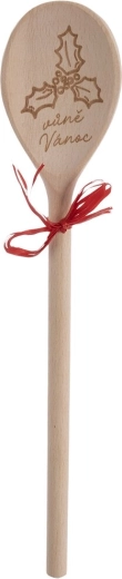 Drewniana owalna łyżka kuchenna Zapach Świąt 30,5 cm - 1 szt.