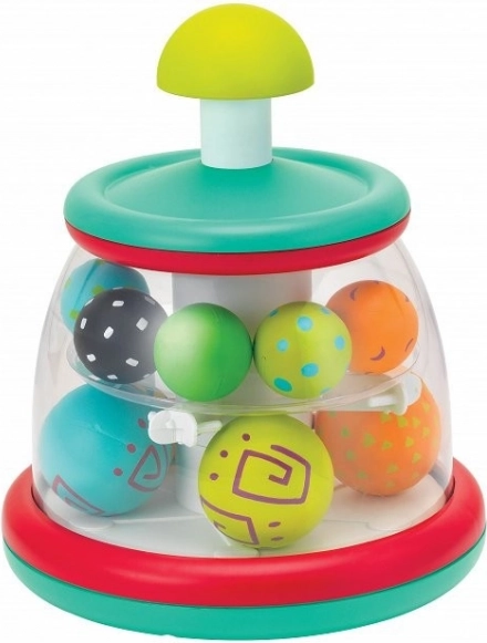 Kolorowy bączek z kulkami