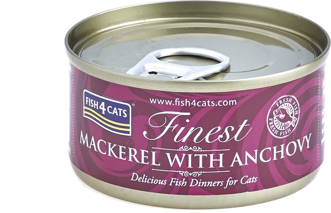 Karma w puszce dla kotów FISH4CATS Finest makrela z anchois 70 g