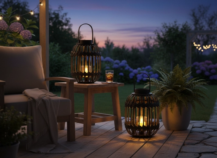 Przenośna latarnia do domu i na taras