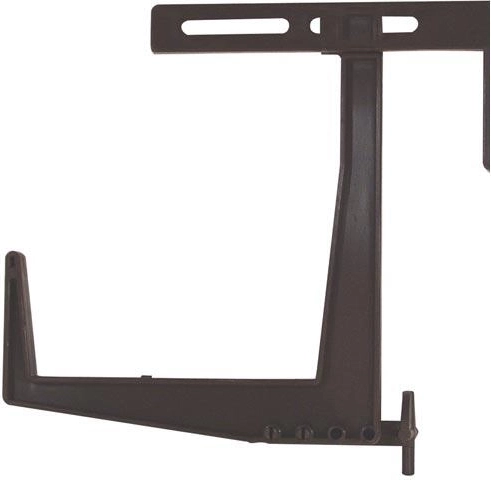 Regulowany balkonowy uchwyt na skrzynki, brązowy 15 × 13 cm