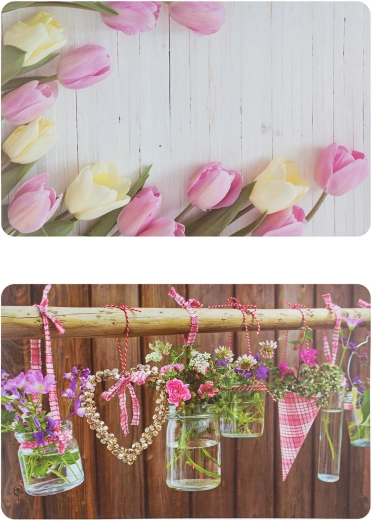 Plastowa podkładka Romantic 43 × 28 cm