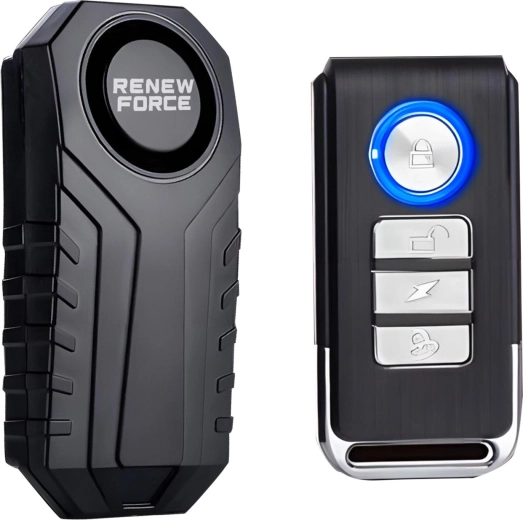 Bezprzewodowy alarm rowerowy RENEW FORCE z pilotem