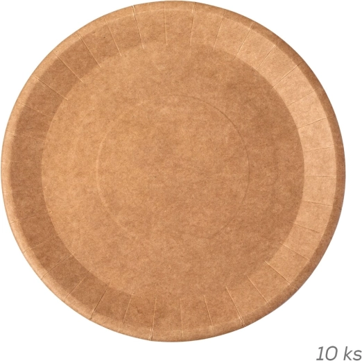 Papierowy płytki talerz NATURE 22,5 cm (10 szt.)