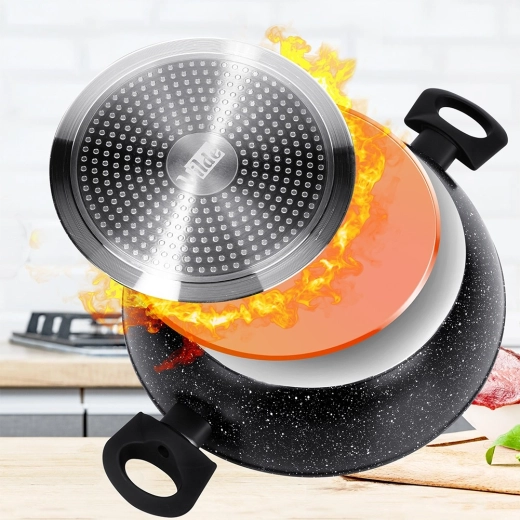 Równomierna dystrybucja ciepła i dno indukcyjne