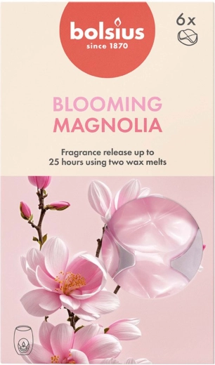Woski zapachowe magnolia, zestaw 6 szt.