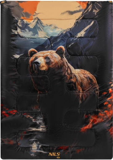Śpiwór NILS Camp Bear 3w1, podwójny lub dwa oddzielne śpiwory
