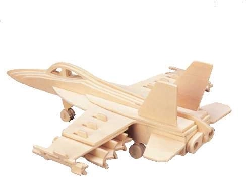 Woodcraft drewniane puzzle 3D – myśliwiec