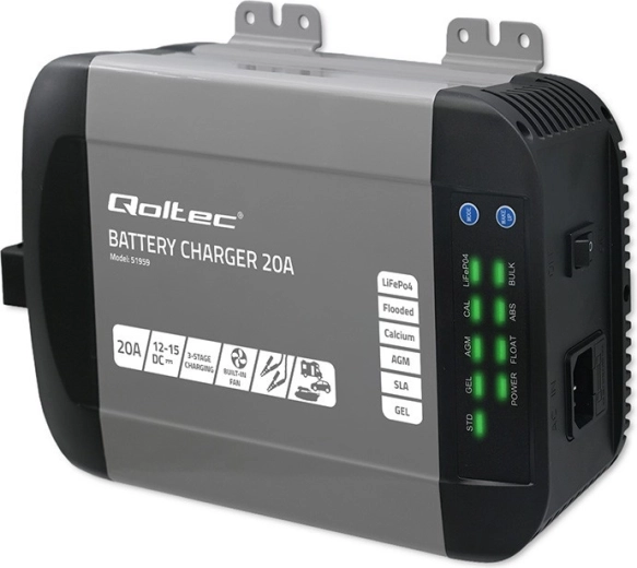 Inteligentna ładowarka MONOLITH do akumulatorów LiFePO4, AGM, GEL i SLA 12 V 20 A