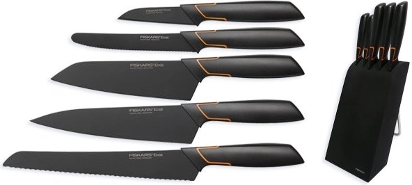 Zestaw 5 noży w bloku Edge