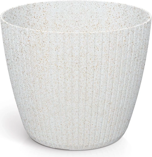 Doniczka Lamia Eco Wood 29,5 cm biała