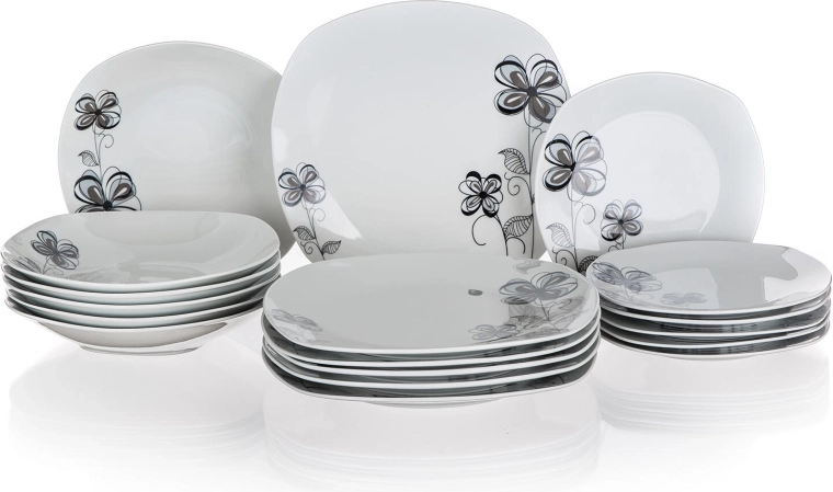 Kompletny 18‑elementowy zestaw dla 6 osób