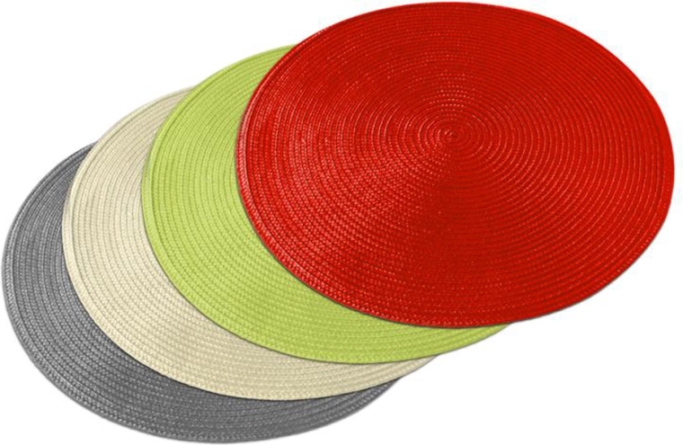 Tkane okrągłe podkładki 36 cm