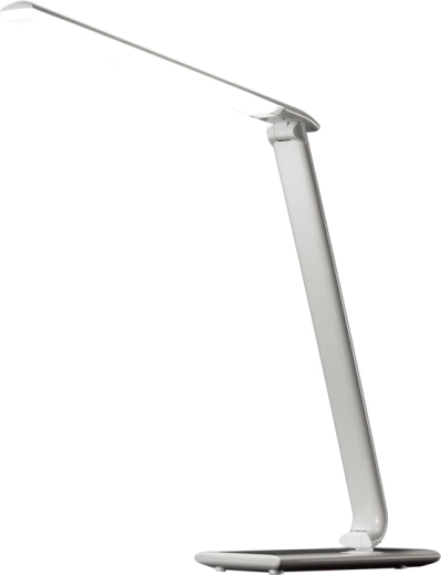 Solight ściemnialna lampka biurkowa LED z wyborem temperatury barwowej i USB, biały połysk