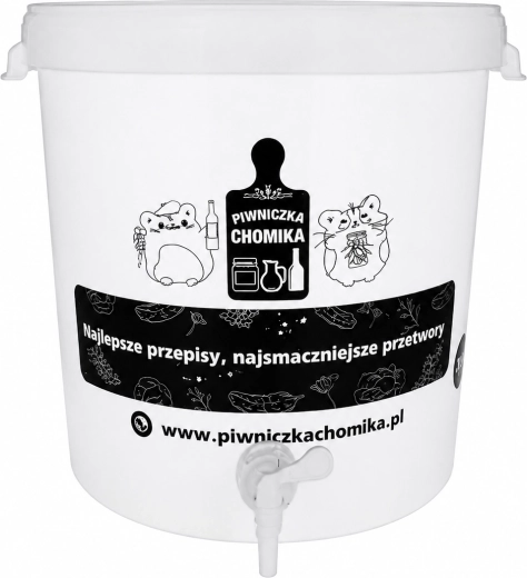 Naczynie fermentacyjne z pokrywą i kranikiem 30 l