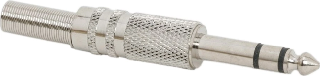 Metalowa wtyczka stereo Jack 6,3 mm
