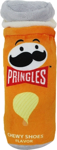 Pringles piszcząca zabawka dla psów, żółta