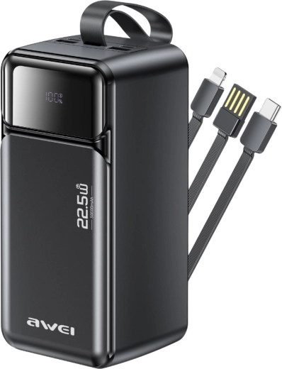 Powerbank Awei 50000 mAh z szybkim ładowaniem 22,5 W PD
