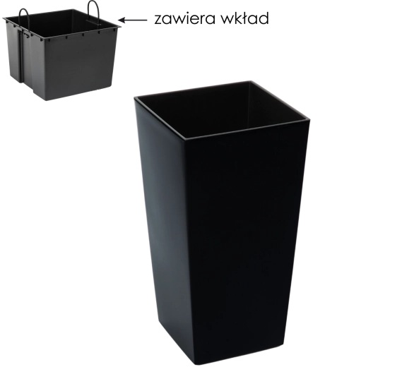 Wyjmowany wkład z praktycznymi uchwytami