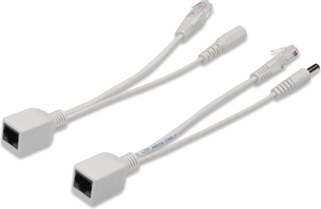 Digitus zestaw pasywnych kabli PoE Fast Ethernet 10/100 Mb/s DC 5,5 mm/2,1 mm
