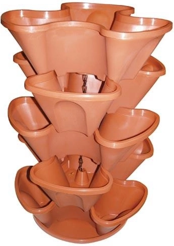 Wiszący kaskadowy zestaw donic 5‑częściowy, średnica 35 cm, mix kolorów