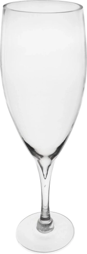Wysoki przezroczysty szklany wazon „wino” 50 cm