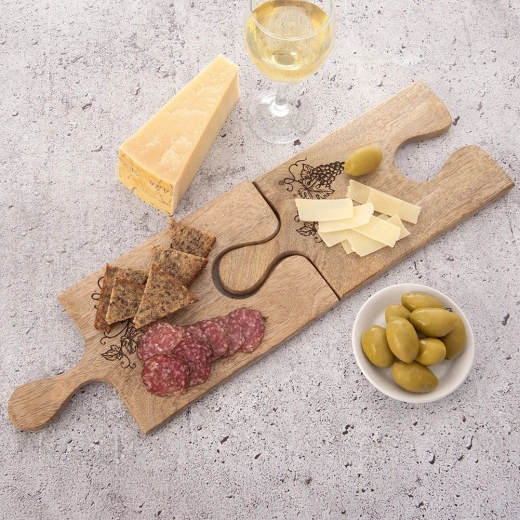 Przemyślany kształt puzzla do rozszerzenia powierzchni serwowania