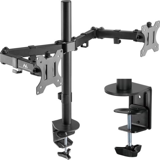 Uchwyt na dwa monitory LCD 17–32 cale