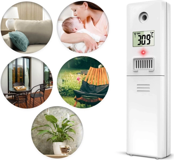 Szeroki zakres pomiaru temperatury i wilgotności