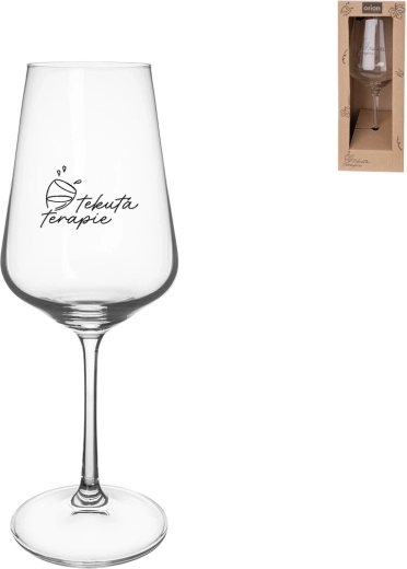 Kieliszek „Płynna terapia” 0,35 l do wina
