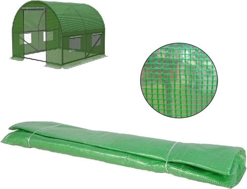 Wzmocniona osłona do tunelu ogrodowego 2 × 2 × 2 m, PE 140 g/m² z filtrem UV