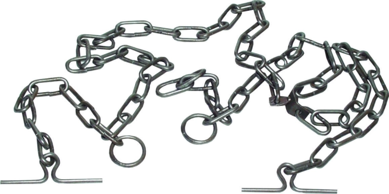 Uwiąz dla krowy z ocynkowanym łańcuchem 5 mm, 135 cm