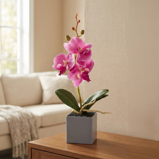 Sztuczna dekoracyjna orchidea 29,5 cm - 1 sztuka