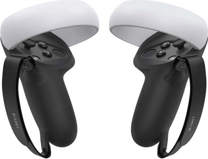 Kiwi Design osłony ochronne z uchwytem do META QUEST 2 – czarne