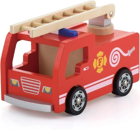 Drewniany wóz strażacki do akcyjnych wyjazdów