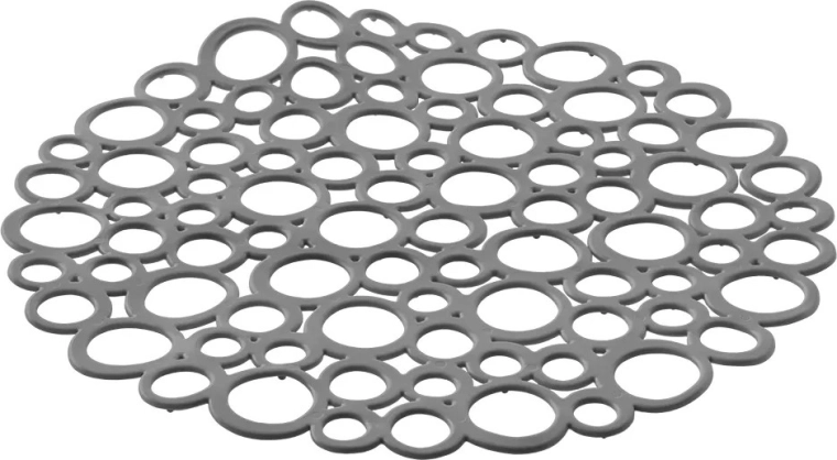 Okrągła mata ociekowa do zlewu 29 cm szara