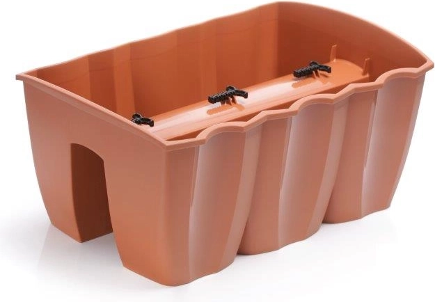 Skrzynka na balustradę Crown 39,3 cm – terakota