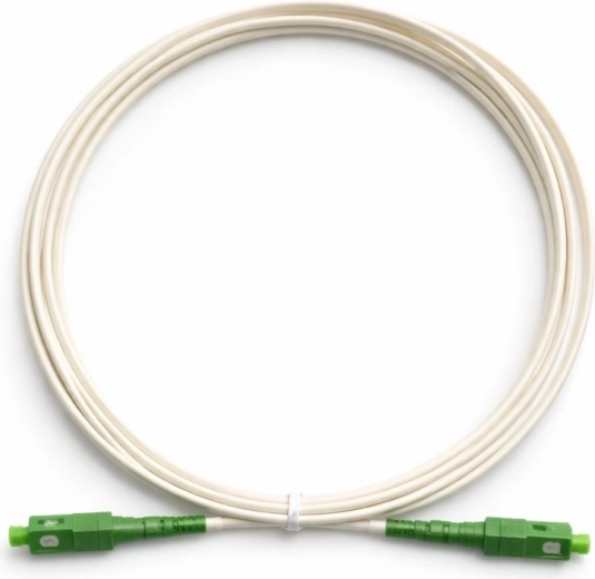 Patchcord światłowodowy SC–SC APC 3 m biały