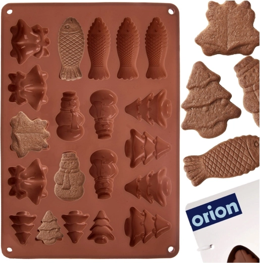 20 wgłębień w pięciu świątecznych kształtach