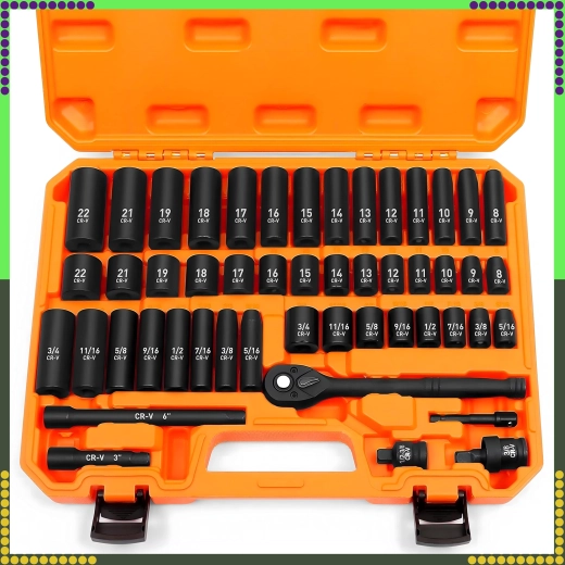 Kompletny zestaw 50 elementów w solidnej walizce