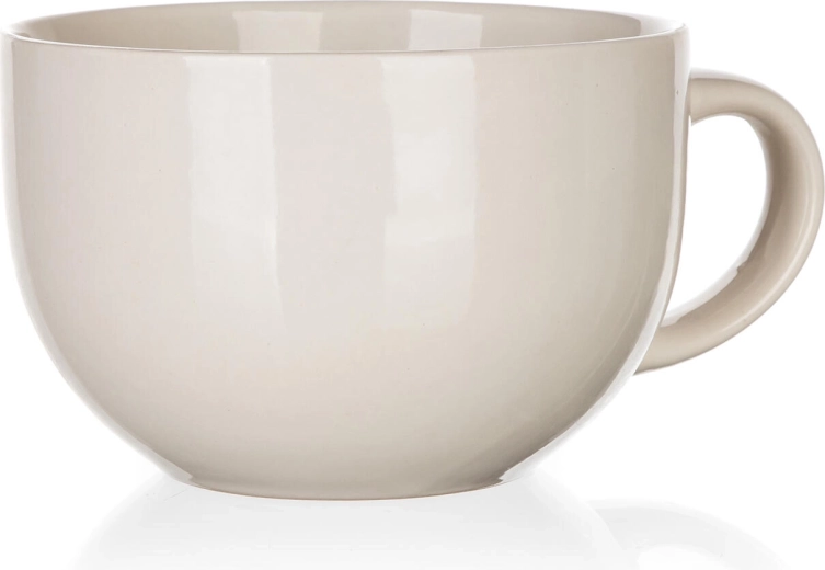 Ceramiczny kubek jumbo 800 ml Natural – kość słoniowa